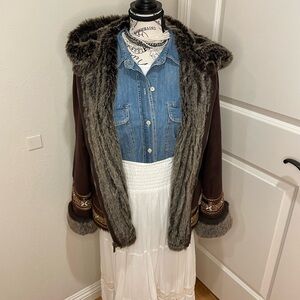 Coldwater Creek Faux Fur Jacket